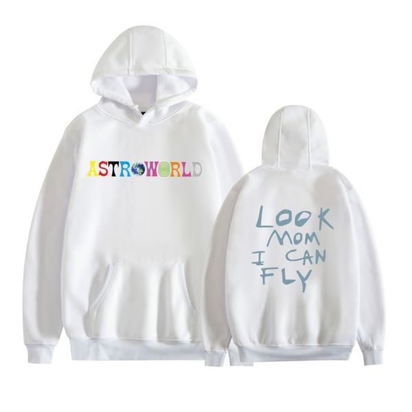 

travis scotts fashion astroworld printed casual hooded sweater couple, Black