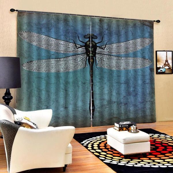 

curtain & drapes blue curtains 3d luxury blackout window living room animal