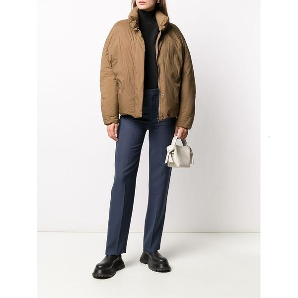 

2021 women coats winter new short down female high-neck bread jacket lp25, Black