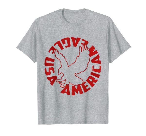 

american eagle usa great gift #6 t-shirt, White;black