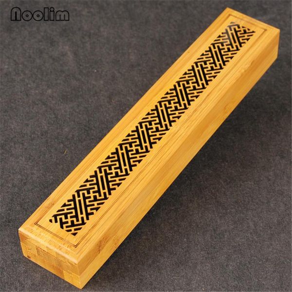 

fragrance lamps natural handmade bamboo incense burner 2 layer stick holder with drawer hollow lying censer home decor