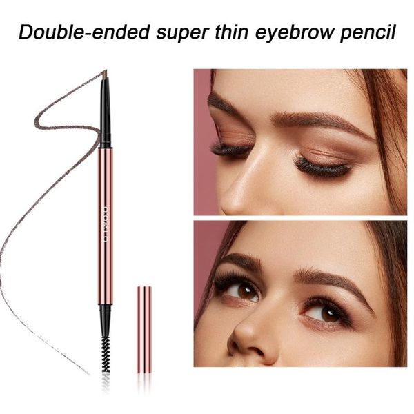 

gel pens precision brow pencil ultra fine long lasting dual-use eyebrow with brush for women girl