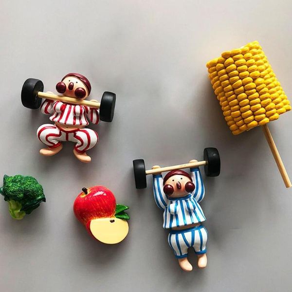 

fridge magnets bionic food refrigerator magnet 3d creative animal home decoration gift sticker s6x0