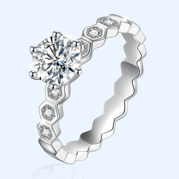 

ring tiktok kwai live six diamond claw 1 caramson stone, Silver