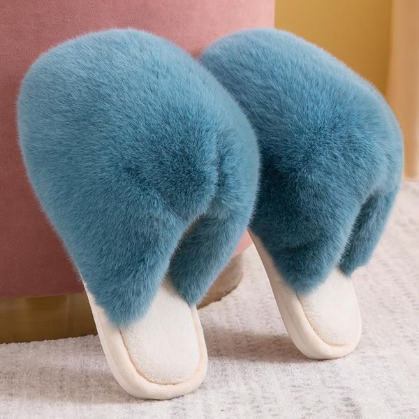 

cotton slippers women plush warm winter home indoor anti-slip three-dimensional cartoon home cross-border floor slippers., Black