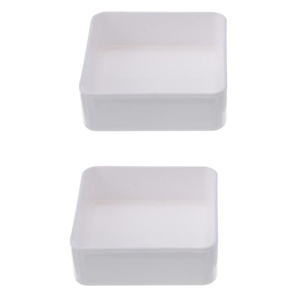 

dishes & plates 2pcs tray creative fruit plate snack dessert square pastry