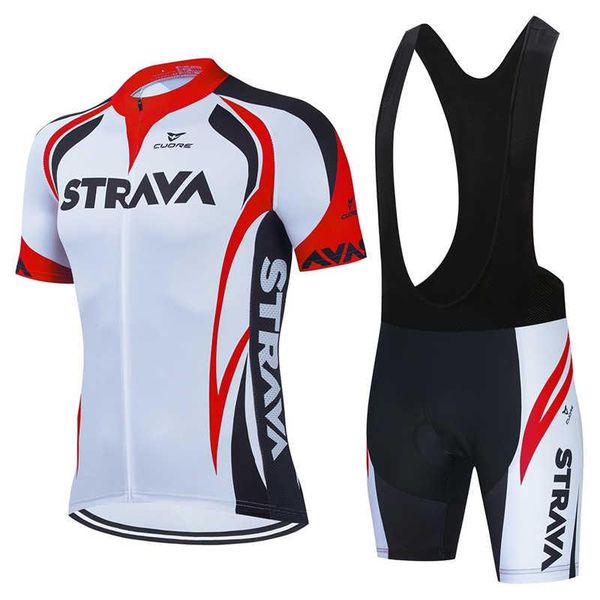

racing sets 2021 pro team strava cycling clothing ropa ciclismo mtb mountain bike summer breathable bib shorts set men's jerseyset, Black;blue
