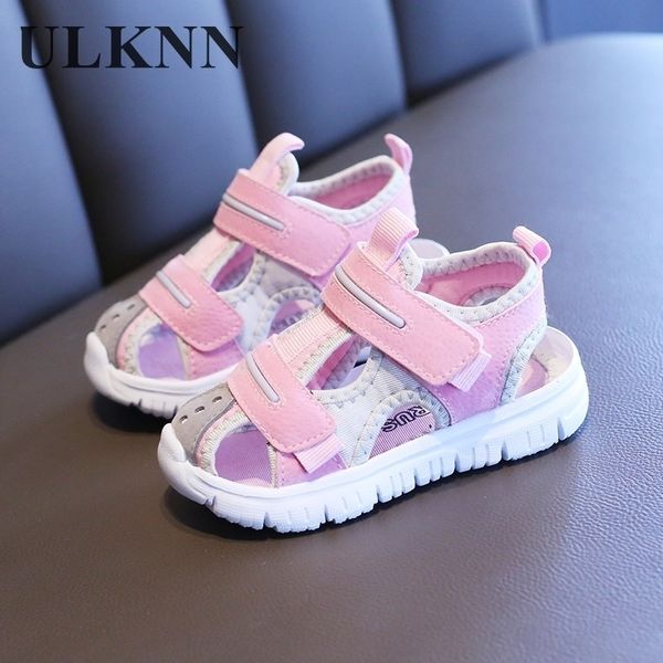 

ulknn new summer children sandals boys girls beach shoes soft lightweight closed-toe outdoor kids toddler sandasl for baby shoes 210306, Black;red