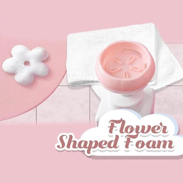 

liquid soap dispenser 250mlcute petal mousse foam hand type children's baby student press bottle household portable shape