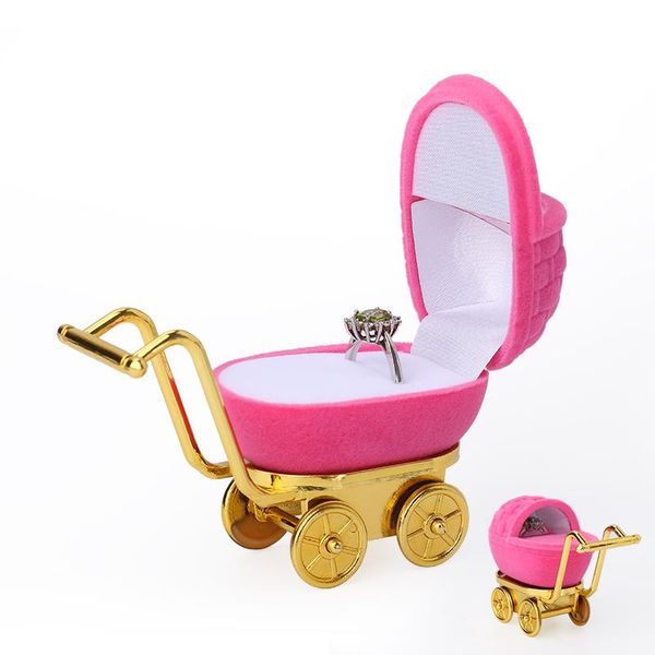 

jewelry pouches, bags high sale pink cute velet wedding rings box for women earrings necklace jewellery holder container female gifts, Pink;blue