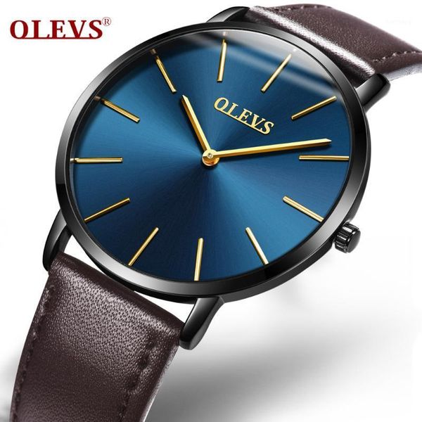 

wristwatches brand ultra-thin men watch luxury business man leather wristwatch steel waterproof male clock time hour, Slivery;brown