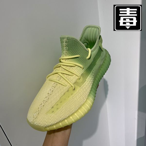 

coconut love 350 men's shoes gradient color differentiation green running women's autumn 2021 putian