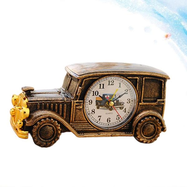 

other clocks & accessories 1pc classic car shape clock deskalarm bedside room decoration for home dorm office bronze