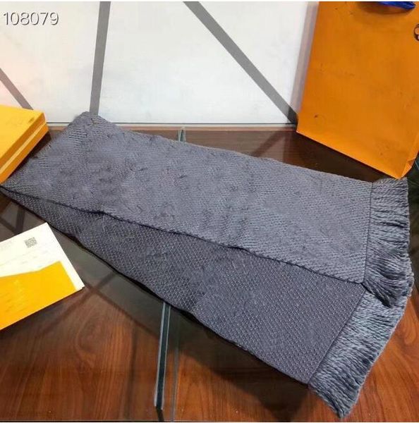2022 moda paris design 100% cashmere lenço homens e mulheres mesma marca letra lenço grande xale quente lã espessada 70cm x 180cm4898