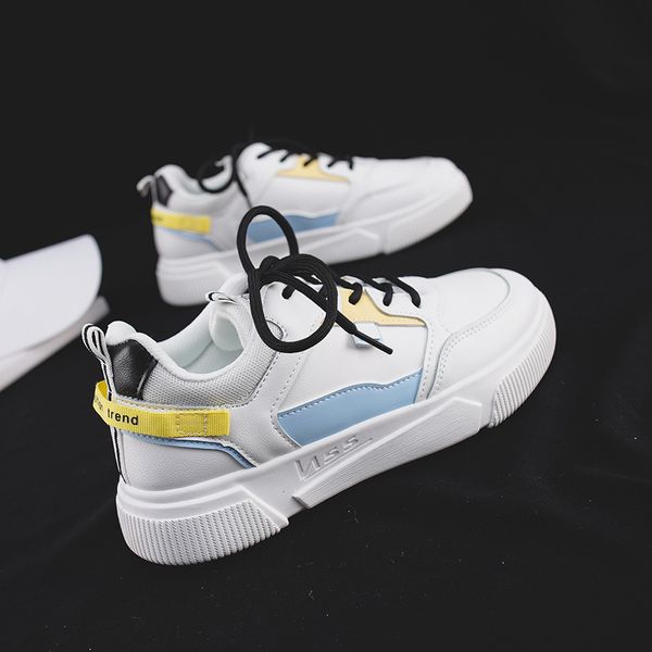 

women fashion sneakers white platform sneakers sport women shoes new spring casual pu leather fashion lace-up female sneakers