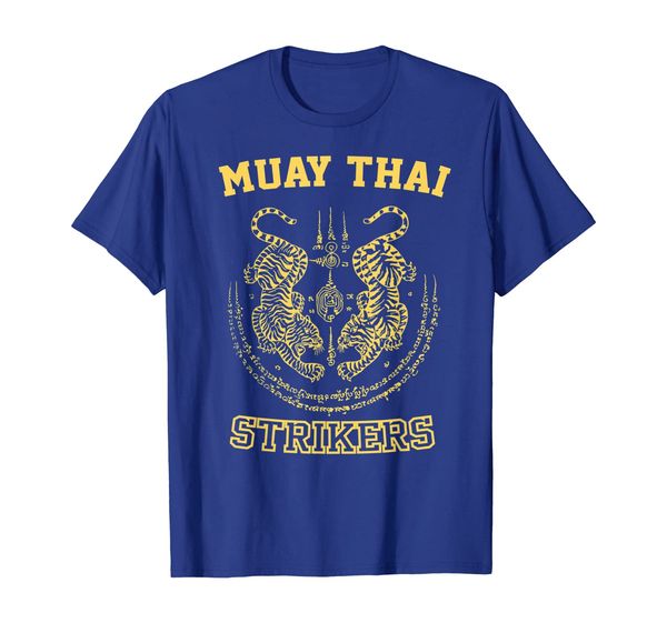 

muay thai kickboxing fighter t-shirt tiger sak yant, White;black