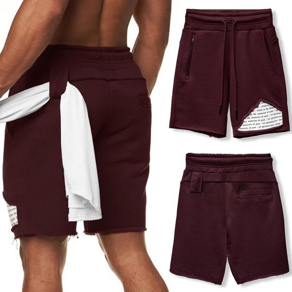 

men's shorts 2021 men summer fashion casual bodybuilding breathable, White;black