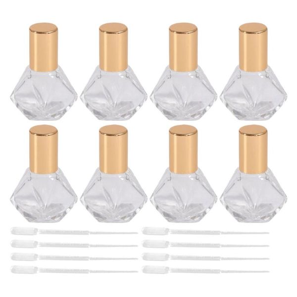 

storage bottles & jars 12pcs 8ml essential oil roll-on subpackaging with droppers