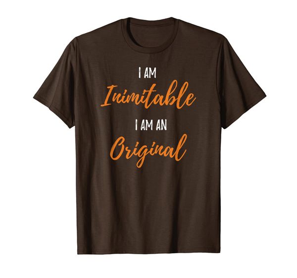 

i am inimitable, i am an original t-shirt for hamilton fans, White;black