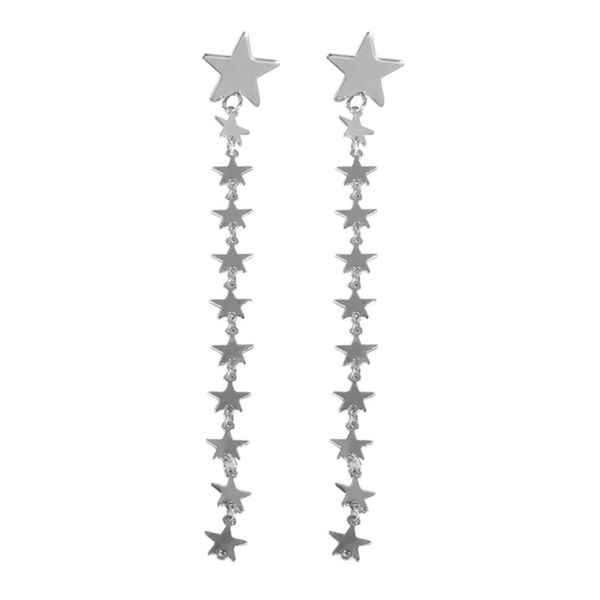 

dangle & chandelier fashion simple exaggeration gold stars earrings personality ear hook charming temperament beautiful, Silver