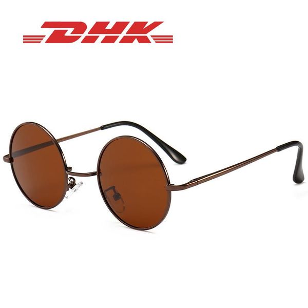 

personality polarized eyeglasses men dhk8002 vintage women frame small women's sunglasses fashion round and brand shipping qef lhbc, White;black