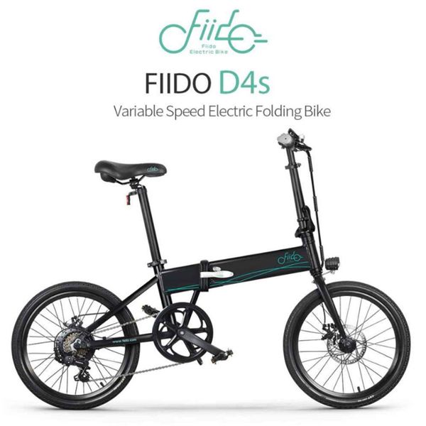 

fiido d4s 10.4ah 36v 250w 20 inches folding fat ebike moped bicycle 25km/h speed 80km mileage electric bike[eu direct], Silver;blue