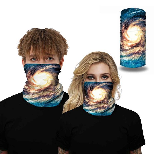 

designer masks facemask 3d digital printing mask starry sky series variable shapes men's and women's riding outdoor scarf