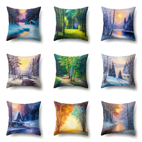 

cushion/decorative pillow cute cartoon one side print cushion cover polyester decorative for sofa seat soft throw case 45x45cm home decor