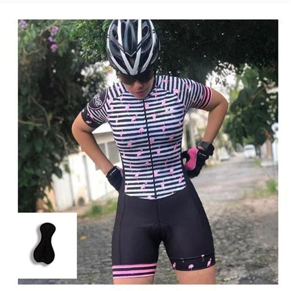 

racing sets cycling bicycle jersey sets, women's bike clothing summer anti-uv riding skinsuit, bib shorts sleeve teamtriathlon jumpsuit, Black;blue