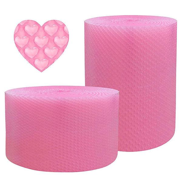 Verpackungstaschen 20 cm rosa Bubble Film Marke Material Schocksicherer Schaumrollen Logistik Füllung Express -Verpackung