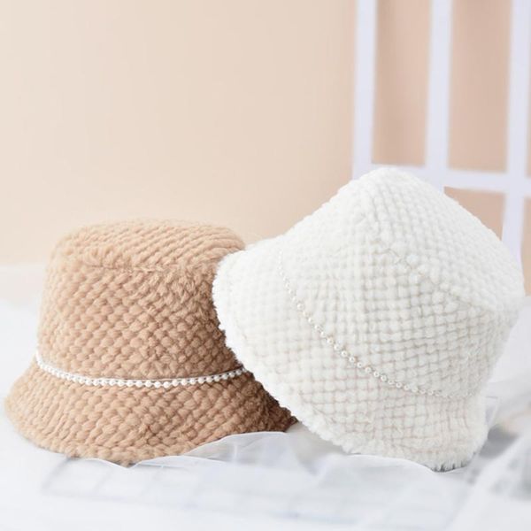 

berets 2021 female hat autumn winter fisherman plush soft warm panama casual ladies flat bottom korean style, Blue;gray
