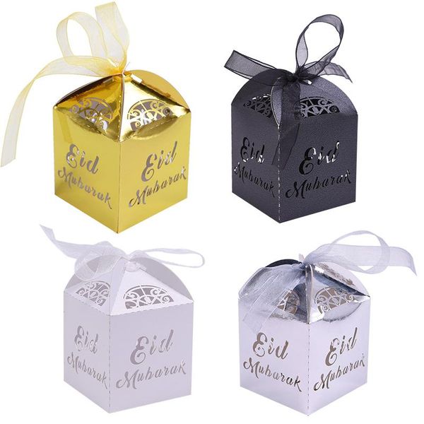 

gift wrap 5*5*7cm eid paper box diy letter mubarak candies packing boxes ramadan home party decoration