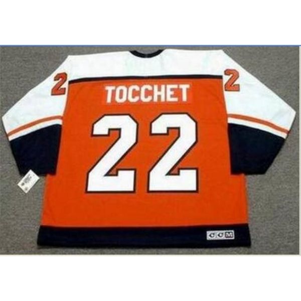 

goodjob men youth women vintage #22 rick tocchet philadelphia flyers 1987 ccm hockey jersey size s-5xl or custom any name or number, Black