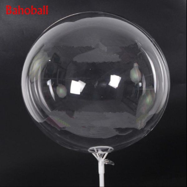 

party decoration 1pc 24inch transparent birthday balloon bobo wedding latex balloons kid's favourite baby brithday supplies