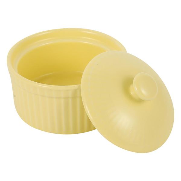 

bowls 1 pc ceramic baking bowl with lid pudding double-skin steamed egg