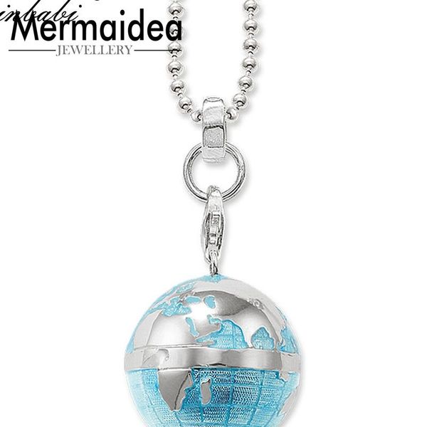

pendant necklaces necklace globe trendy gift women men diy jewelry silver plated fashion wholesale