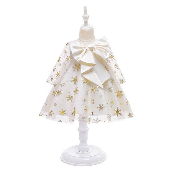 

girls dresses children clothing kids clothes 1st birthday dress for baby girl princess wear big bow full christmas formal b8523, Red;yellow