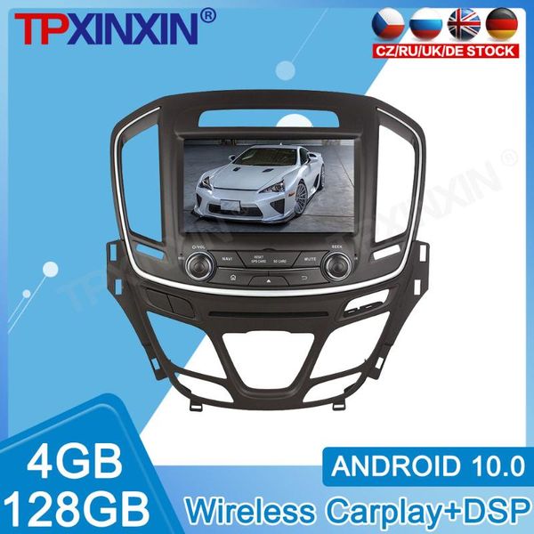 

player android 10.0 carplay 4+128g for insignia 2014-2021 radio ips recorder dsp multimedia stereo head unit gps navi car dvd