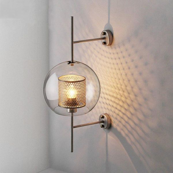 

nordic retro luxury glass wall lamp loft industrial wall lights kitchen living room bedroom dining bathroom decor light fixtures