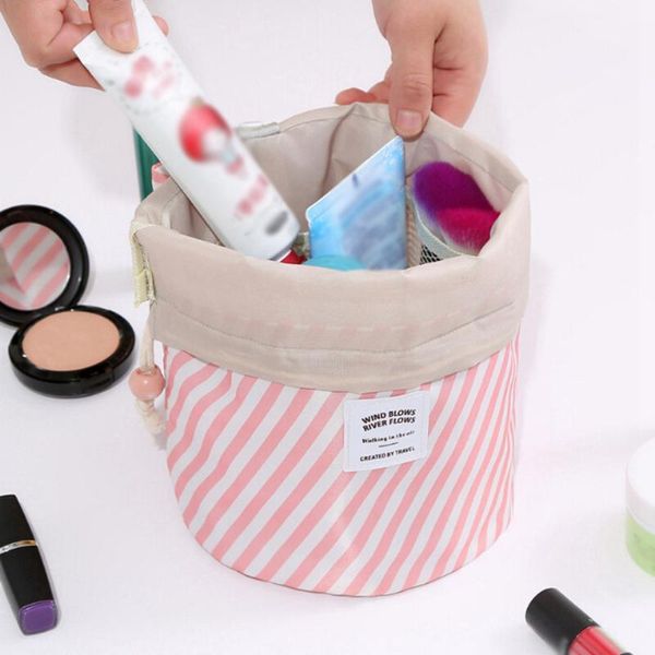 

storage bags portable makeup bag with drawstring large capacity oxford cloth waterproof travel cosmetic organizer container pouch