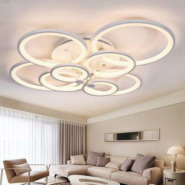 

chandeliers 2021 modern led suspension chandelier lighting for living room kitchen bedroom dining table white ceiling surface mounted lamp