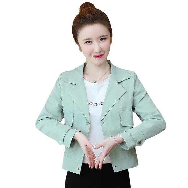 

women's suits & blazers 2021 spring fashion jacket ladies wild korean solid baseball uniforms short coat women loose plus size casual, White;black