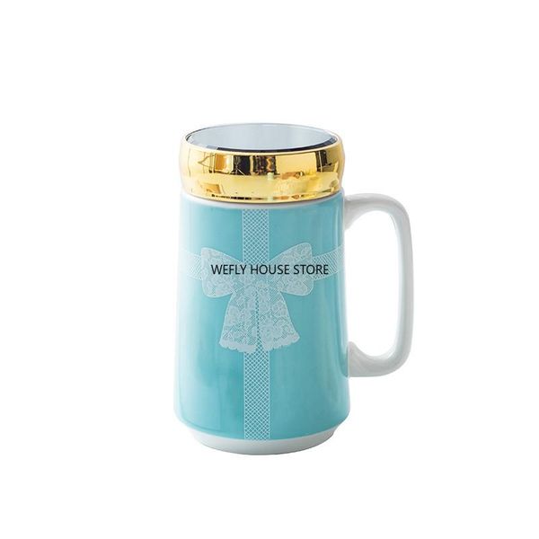 

mugs ceramic tea with lid breakfast milk cup for lovers office drinkware kitchen drinking utensils wedding gifts 450ml