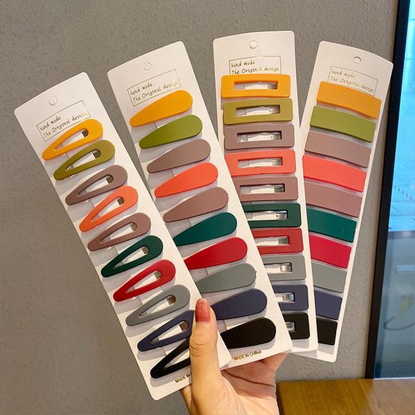 

hair accessories 10pcs/set hairpin accessory korean lovely multicolor hairclips, Slivery;white