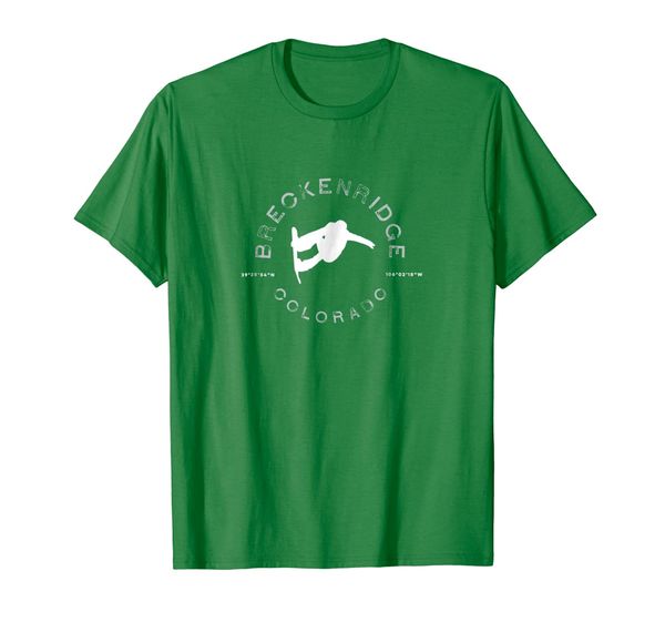 

breckenridge colorado vintage graphic snowboarding t shirt, White;black