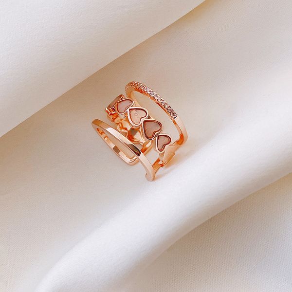 

jiezi061 ring woman contracted tail light cold wind small decorative luxury ring japanese pinky advanced sense of ms ring buddhist, Silver