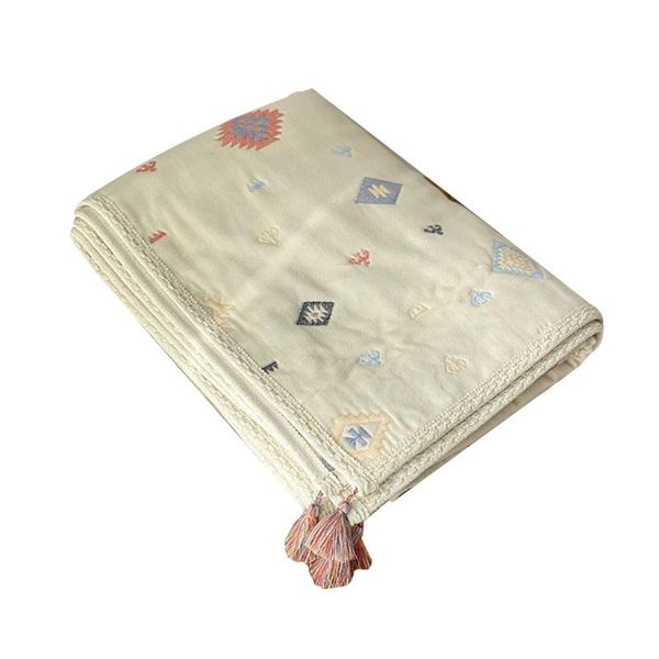 

blankets & swaddling baby sleeping swaddle wrap 6 layers gauze muslin receiving blanket bohemia bath towel bedding for born infant
