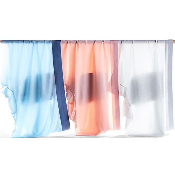 

underpants men's underwear ice silk slim and quick-drying breathable antibacterial boxer briefs factory direct sales, Black;white