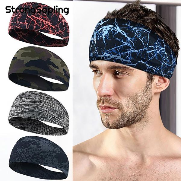 

1pc sport sweat headband head sweat bands cycling hair bands absorbent men accessories men and women sweatband yoga, Yellow;black