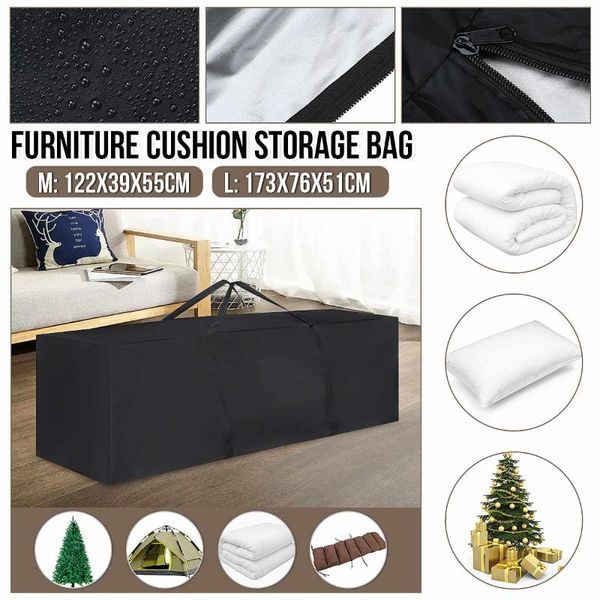

storage bags large capacity outdoor garden furniture cushion home bag multi-function folding quilt blanket dustproof organizer